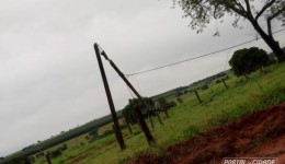 Temporal deixa mais de 2 mil unidades consumidoras sem energia em Paranavaí